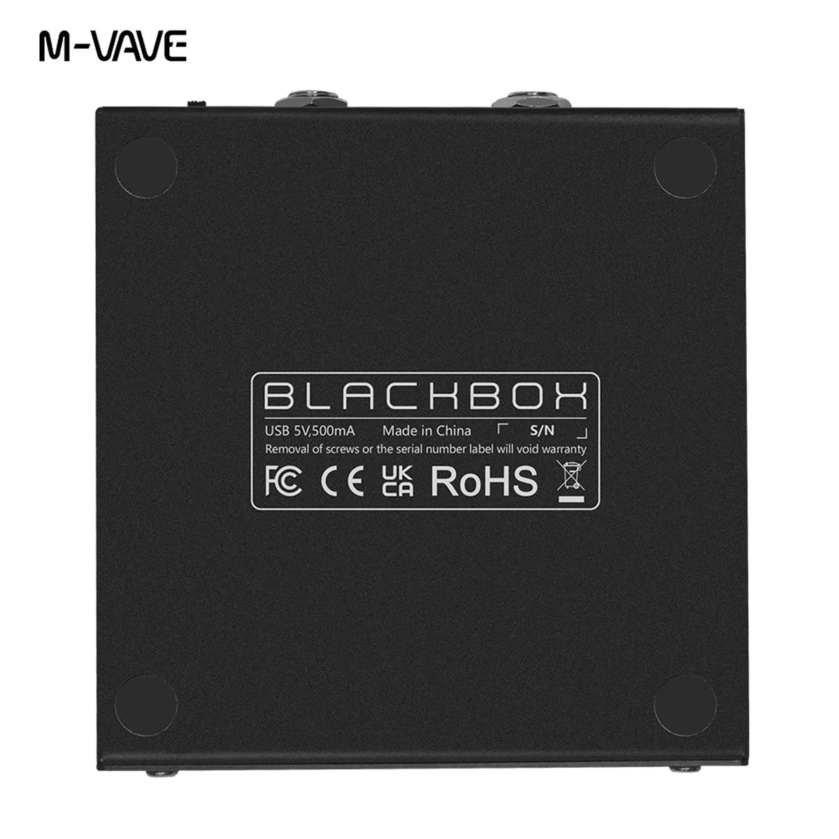 Pedal Multifuncional de Efeitos para Guitarra/Baixo M-VAVE BLACKBOX - 80 Presets Editáveis, 6 Módulos de Efeitos, Bateria Embutida - Multiefeitos