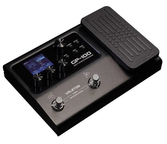 Pedal processador de Efeitos para Guitarra e Baixo Valeton GP-100 - Pedal de Expressão, Looper, IR, OTG USB - Multiefeitos