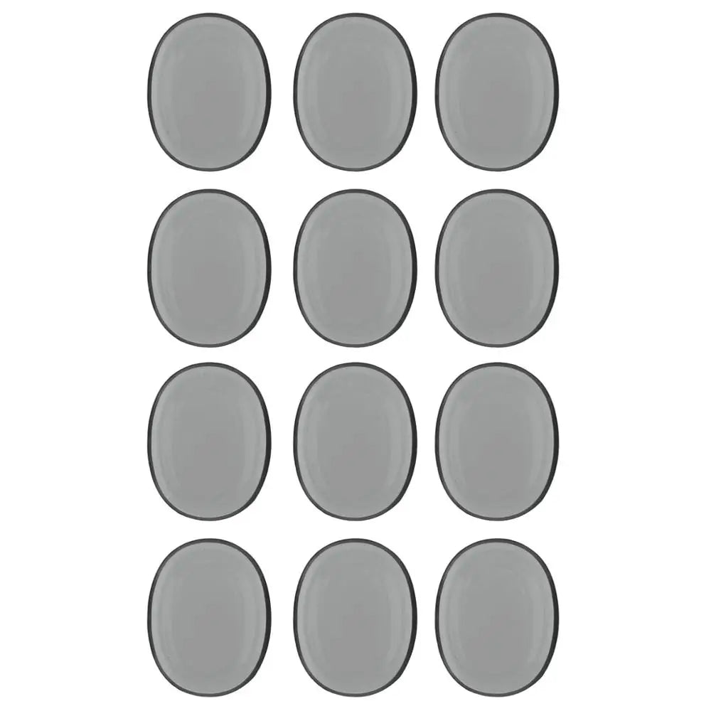 6/12/24 Pçs Almofada de Mudo para Bateria Silicone Transparente - Jazz Snare Drum Muffler 3 Cores Opcionais - Acessórios percussão