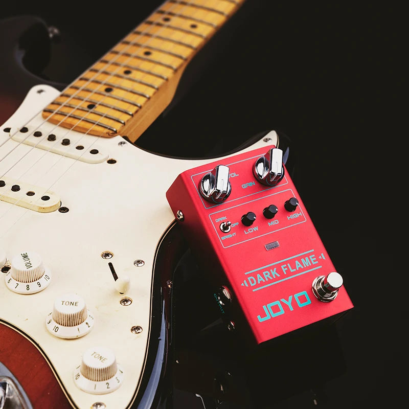Pedal Distortion Metal High Gain JOYO R-17 DARK FLAME - 3 Bandas de EQ para guitarra - Pedal Efeito