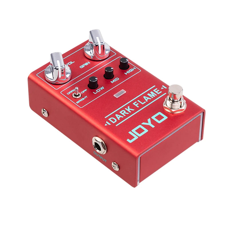 Pedal Distortion Metal High Gain JOYO R-17 DARK FLAME - 3 Bandas de EQ para guitarra - Pedal Efeito