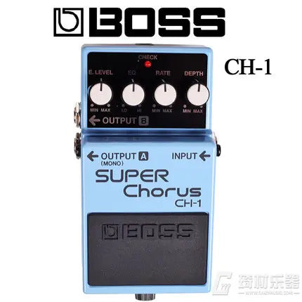 Pedal Stereo Super Chorus Boss CH-1 - Pedal para Guitarra e Teclado + Case de Pedal - Pedais