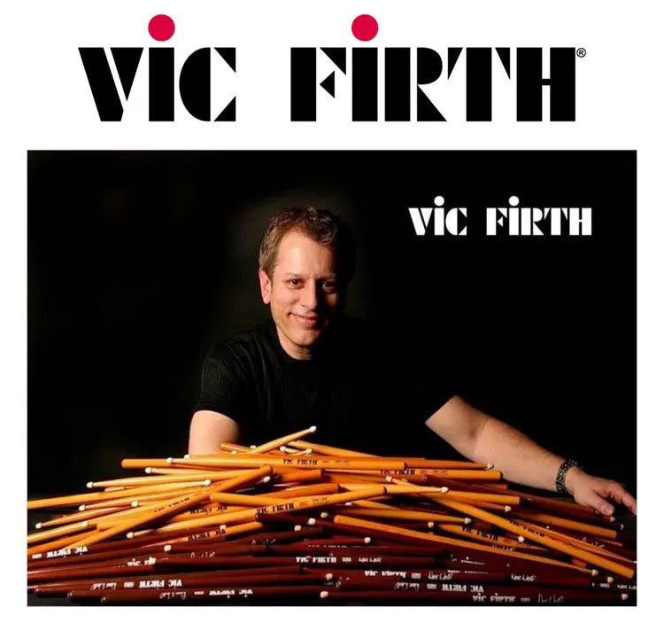 Par de Baquetas Profissionais Originais 5A, 5B e 7A em Hickory Americano Vic Firth - Acessórios percussão