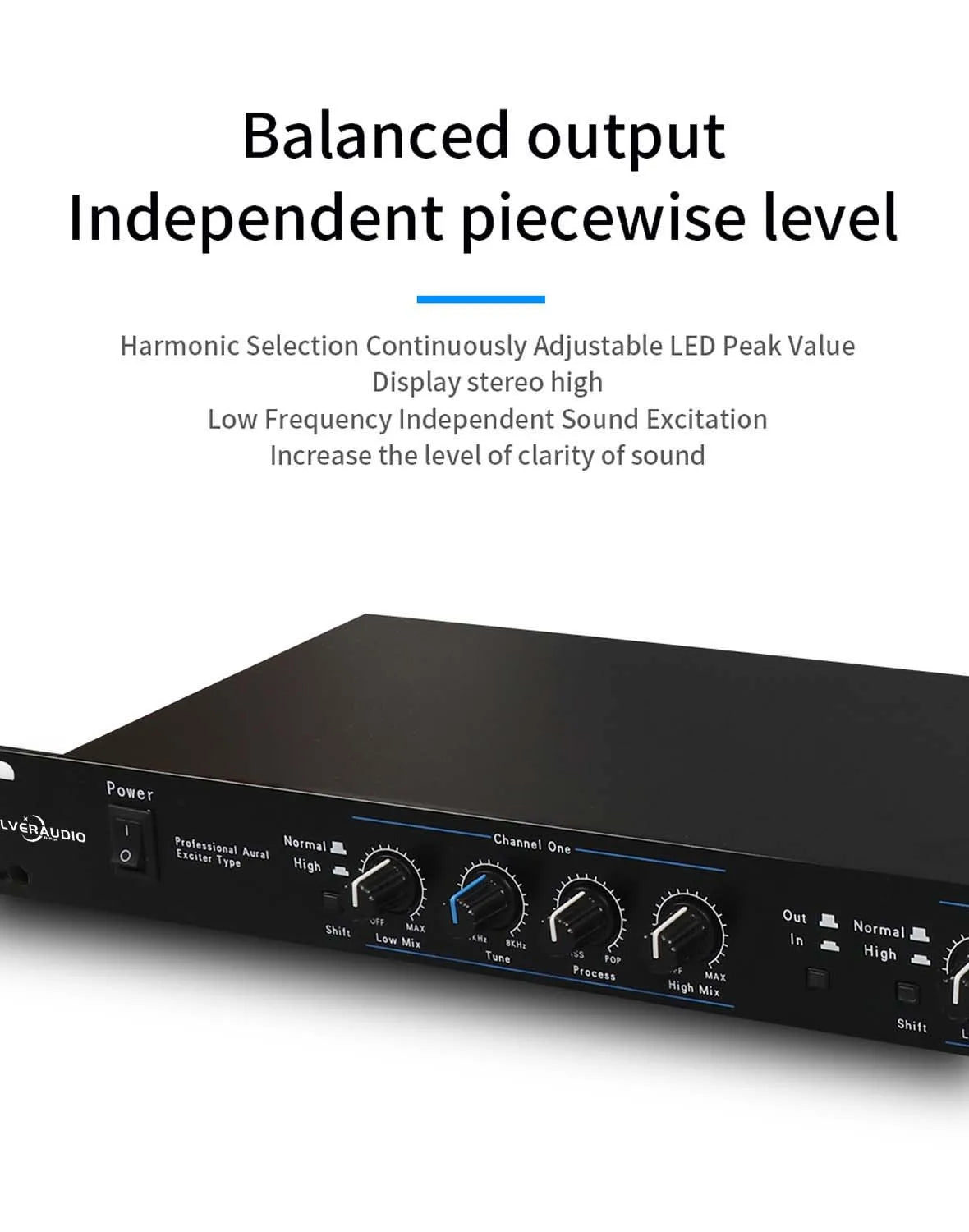 Processador de Áudio GAX-3000 Exciter - Gestão de Caixas de Som, Equipamento de Áudio Profissional para Palco - Periféricos