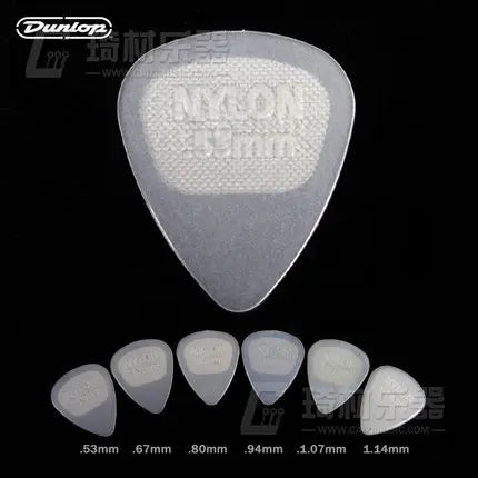 Palheta Dunlop Nylon Glow Standard Plectrum Mediator .53/ .67/ .80/ .94/ 1.07/ 1.14mm - Acessórios cordas