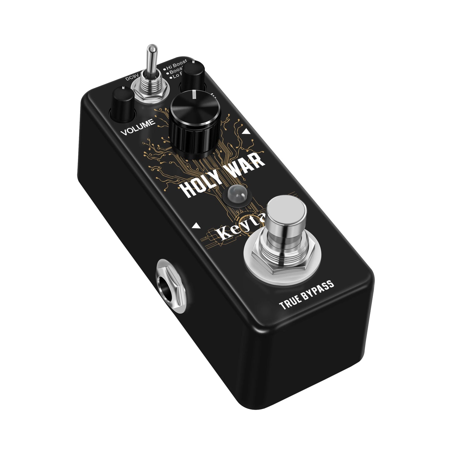 Pedal para Guitarra Distortion Heavy Metal Holy War Keytars - Som Clássico de Metal dos Anos 80, True Bypass - Pedais Efeitos