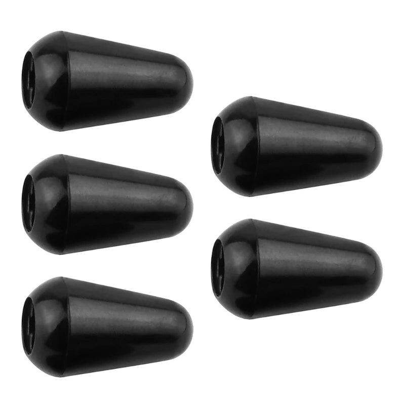 Kit com 5 Peças de Botões de Substituição para Chave de 3 ou 5 Vias de Guitarra - Plástico para Seletores de Captadores de Guitarra Elétrica - Acessórios cordas