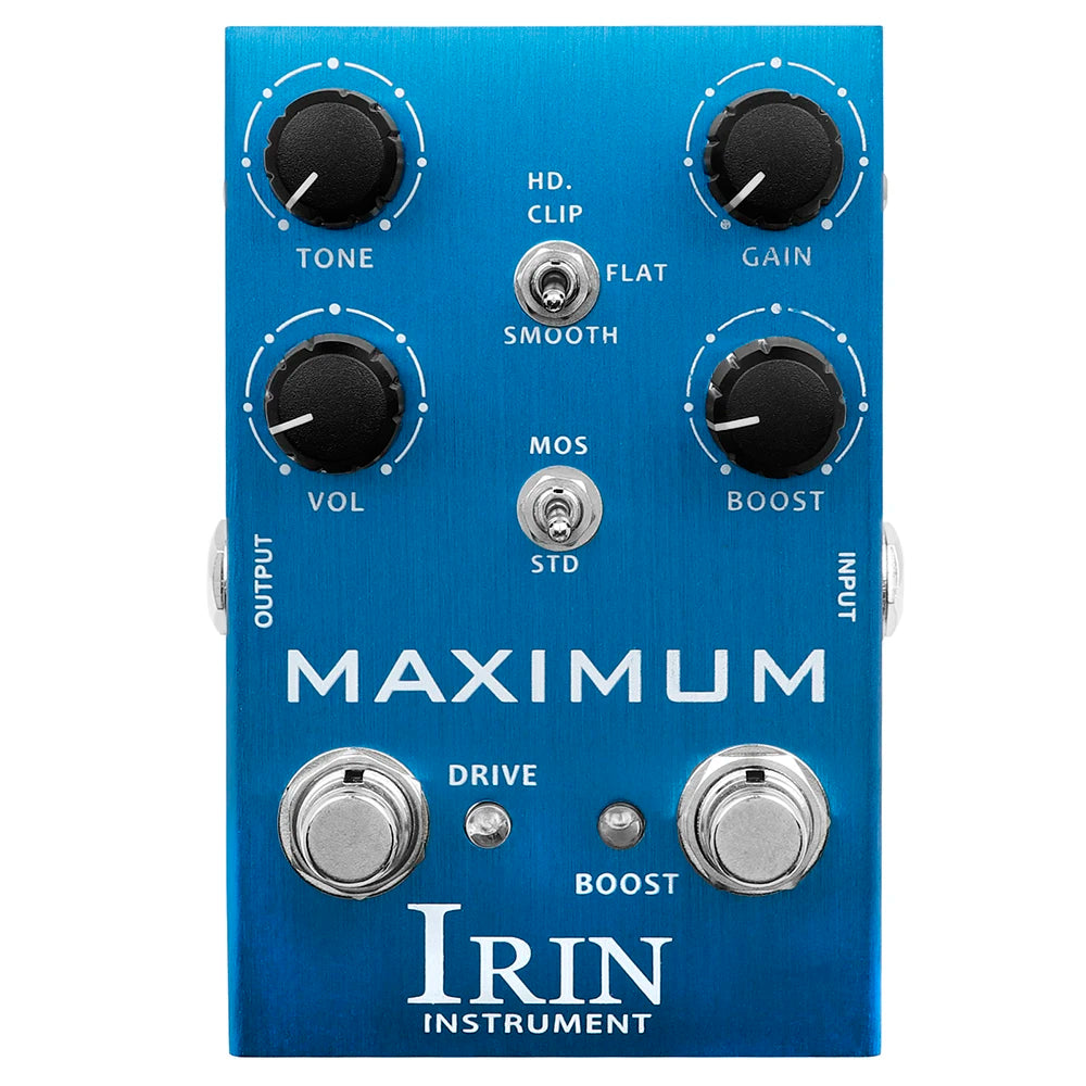Pedal para guitarra Overdrive Máximo, Distortion Selvagem IRIN AN-41 - Pedais