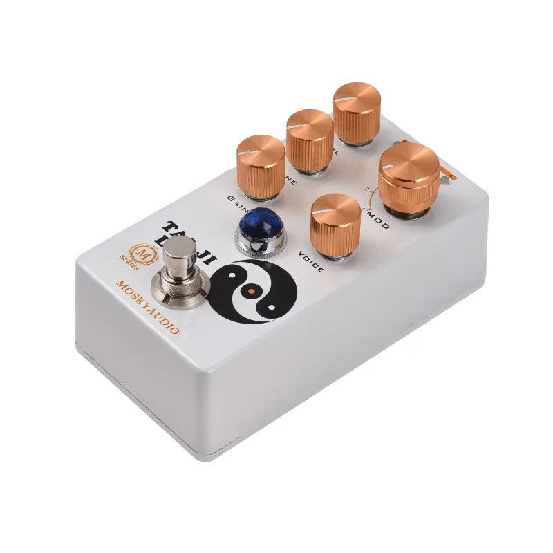 Pedal para Guitarra Overdrive MOSKYAUDIO TAI JI DRIVE - Volume/Tom/Ganho/Voice/4 Modos - Pedais