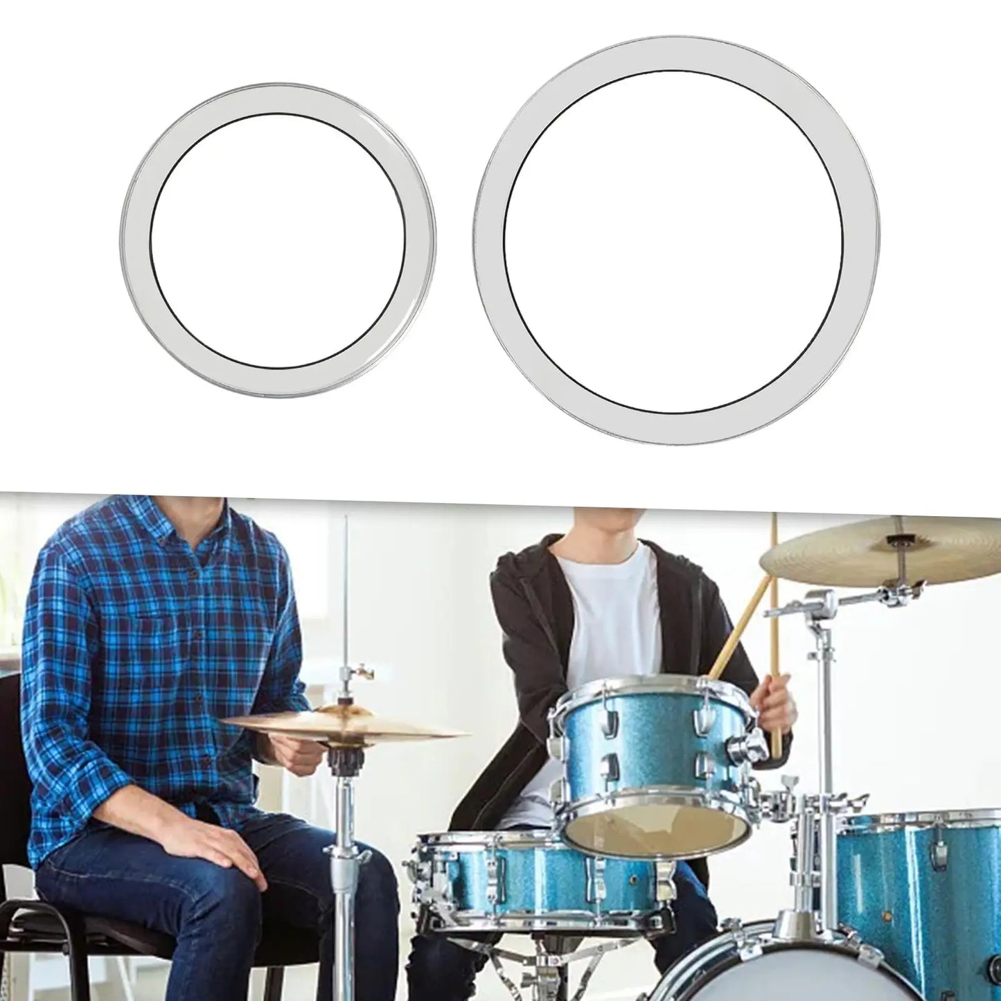 Protetor de Pele de Tambor borda Caixa para Percussão - Acessório de Proteção para Show, Exercícios, Concertos e Estúdio - Acessórios percussão