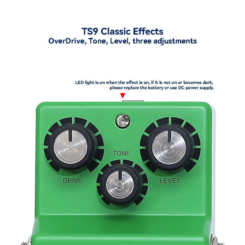 Pedal Tube Screamer Monoblock TS09 Ibanez - Classic Overdrive - Pedais