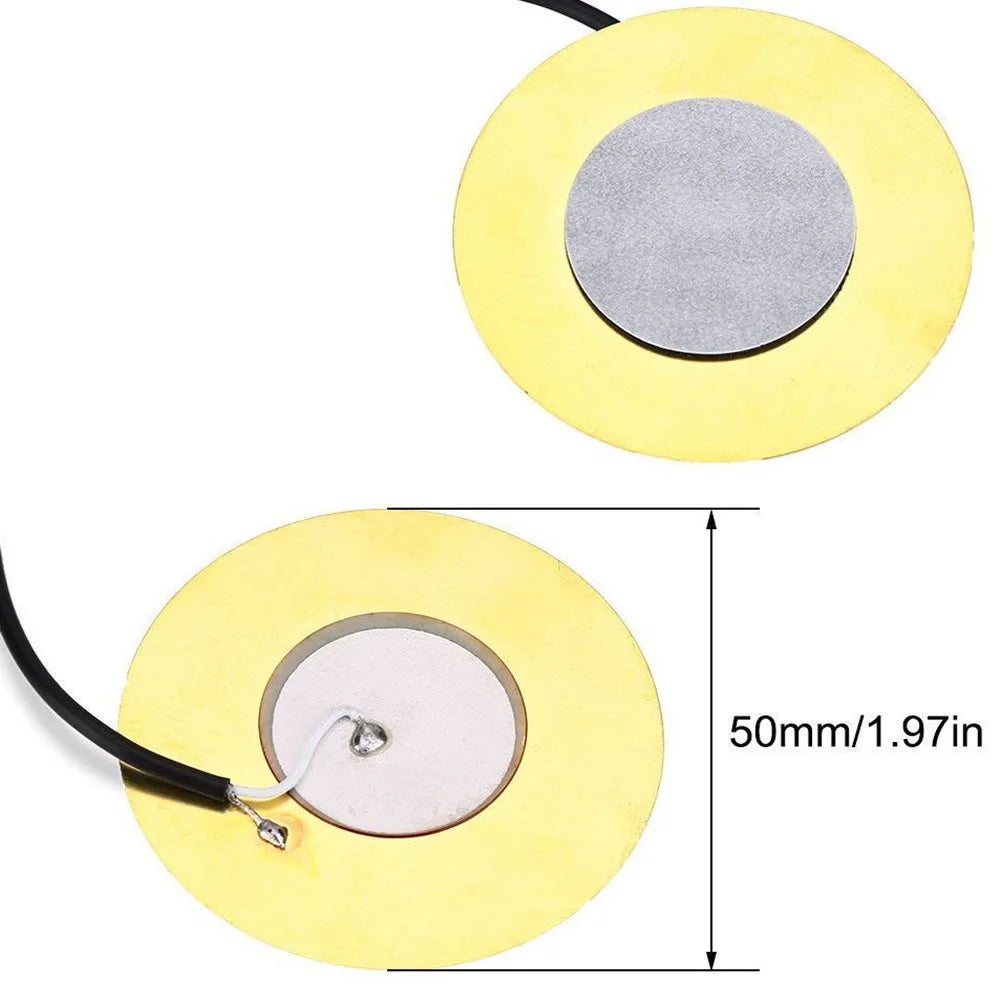 Captador Piezo de Disco + Botão de Volume + Buzzer de 50MM com Potenciômetro - Acessórios cordas