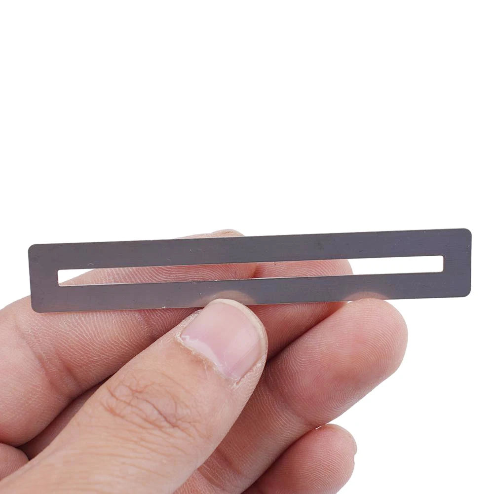 Kit com 2 Protetores de Braço de Guitarra em Aço Inoxidável - Ferramenta Protetora para Escala de Guitarra e Baixo - Ferramentas