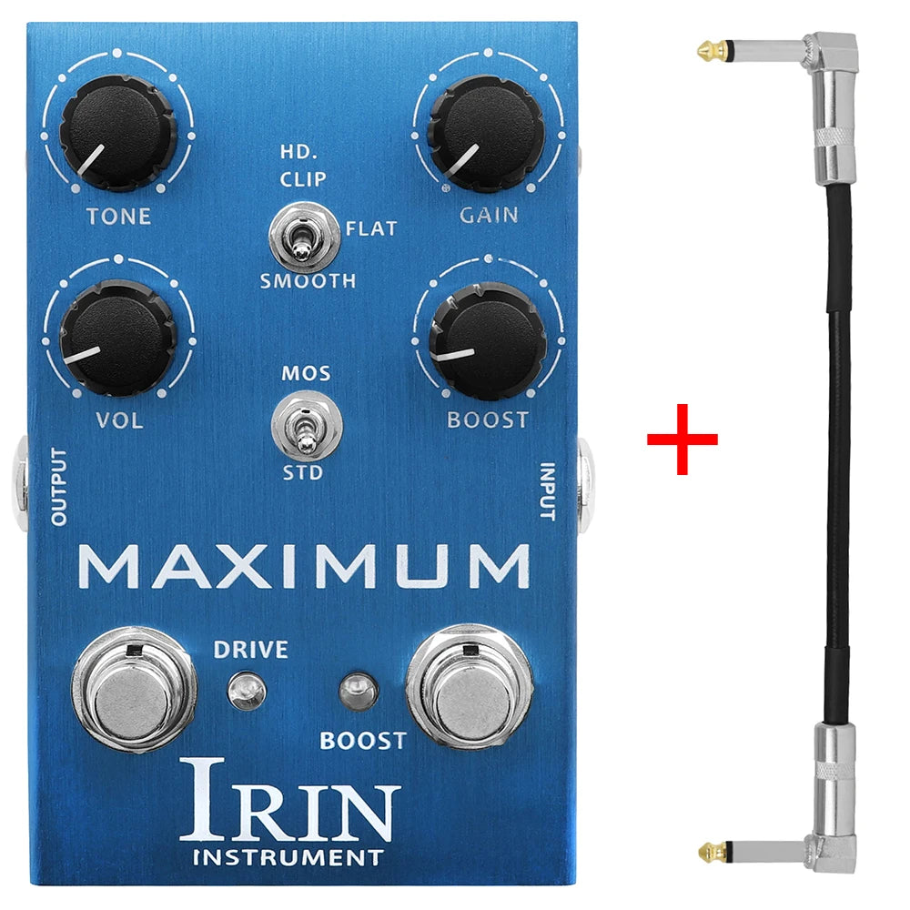 Pedal para guitarra Overdrive Máximo, Distortion Selvagem IRIN AN-41 - Pedais