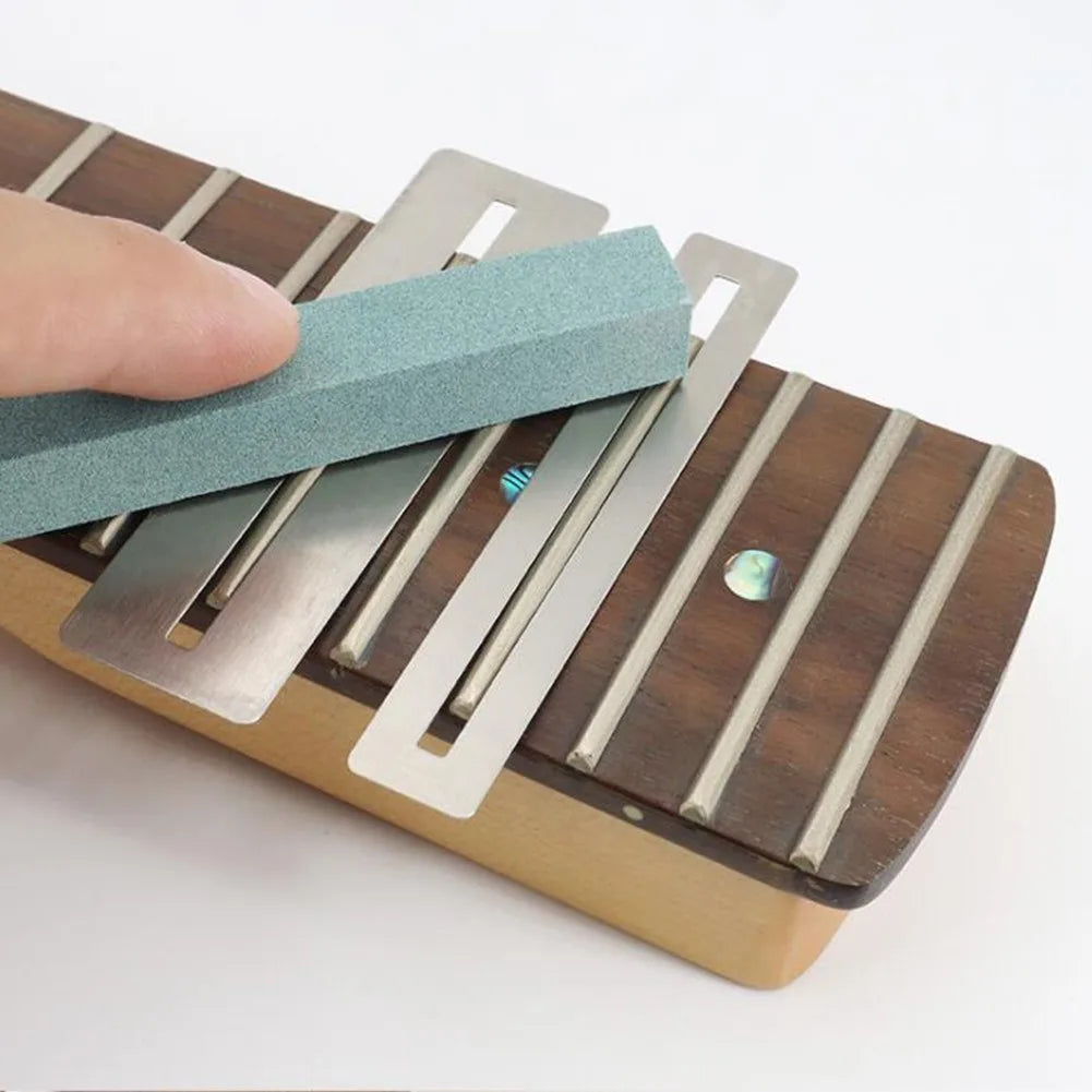 Kit com 2 Protetores de Braço de Guitarra em Aço Inoxidável - Ferramenta Protetora para Escala de Guitarra e Baixo - Ferramentas