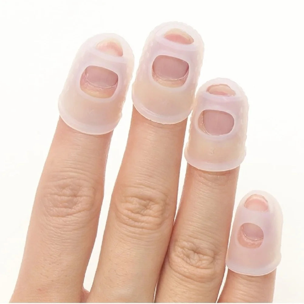 5 peças de luvas antiderrapantes para proteção dos dedos para Contrabaixo, Violão, Guitarra, Uukulele e instrumentos de corda - Acessórios cordas