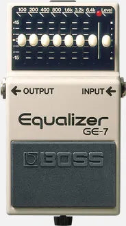 Pedal Equalizador BOSS GE-7 - 7 Bandas para Guitarra e Baixo - Pedais