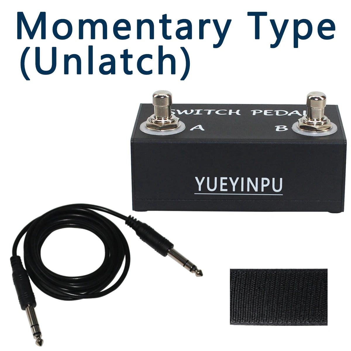 Footswitch para Instrumentos Eletrônicos - Pedais Multiefeitos e Amplificadores com Cabo TRS - Efeitos Acessórios Perifériocos