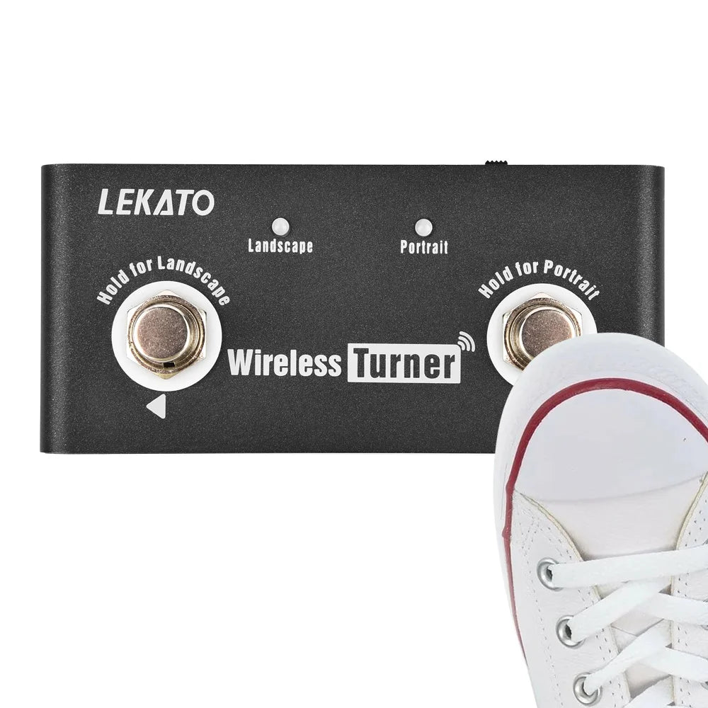 Pedal Externo para Troca de Página para Guitarra, Looper, Smartphones e Tablets LEKATO - Pedais