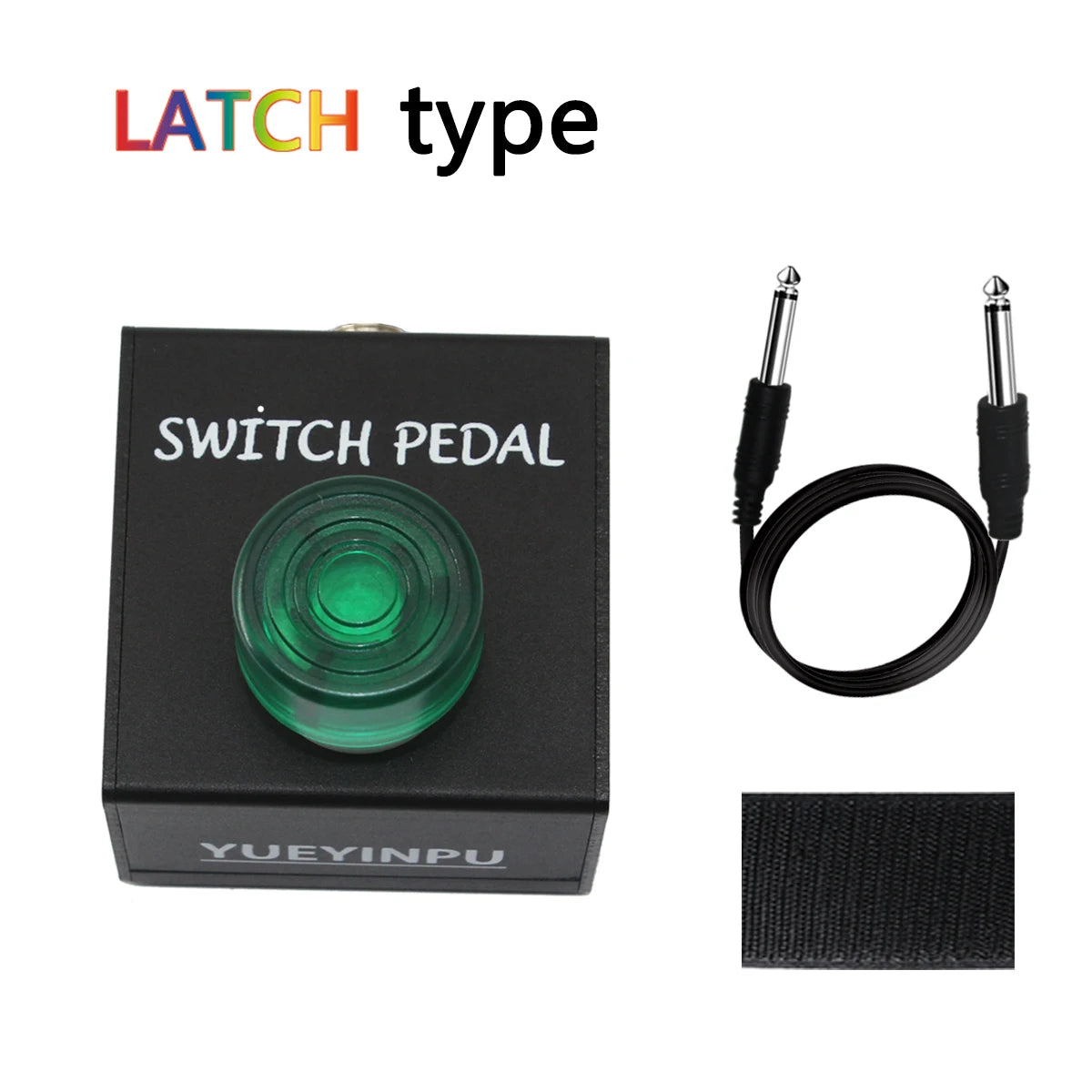 Pedal Footswitch single tap ou lock (Momentary ou Latch) - pedal com cabo 1/4" removível - Pedais