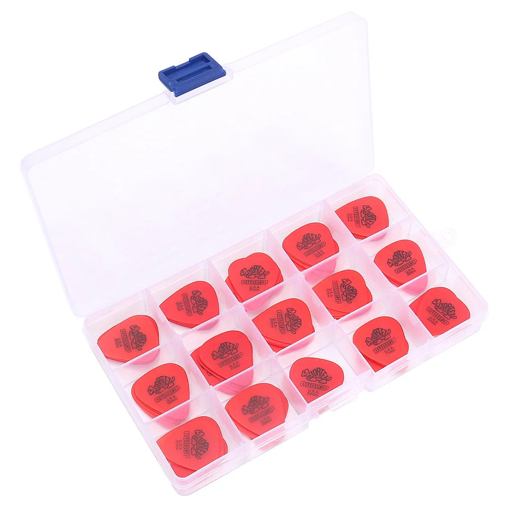 Box 50-100 Unidades Palhetas Dunlop Tortex 0,5mm a 1,14mm - Acessórios cordas