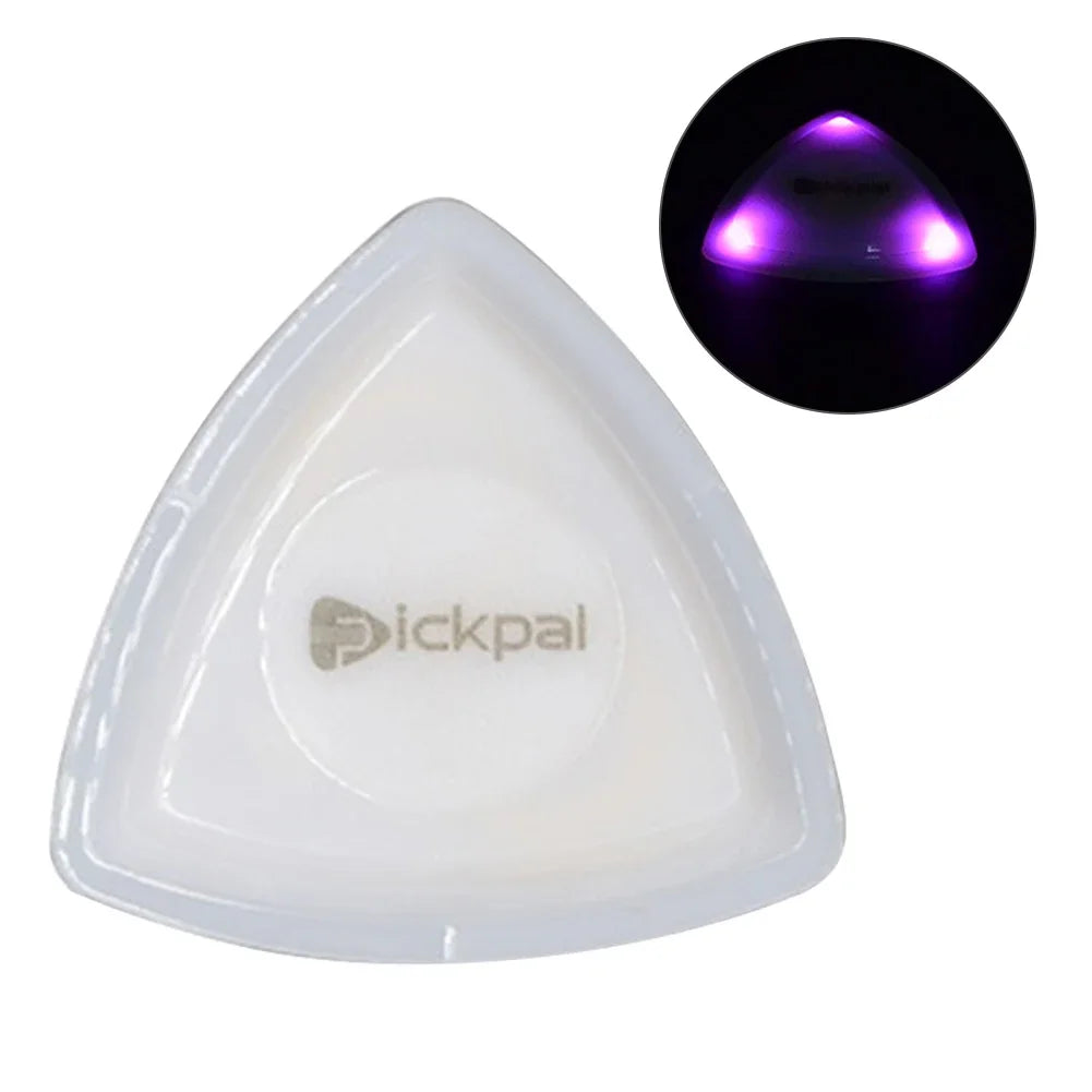 1 ou 2 Peças de Palhetas LED Médias - Plástico com Plectro de Alta Sensibilidade para Baixo e Guitarra - Acessório para cordas