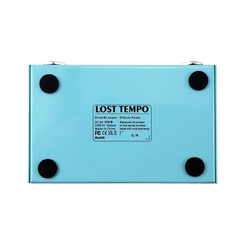 Pedal Looper de Bateria com 30 Baterias e 11 Minutos de Gravação, Afinador de Alta Precisão - M-VAVE LOST TEMPO CUVAVE - Pedal