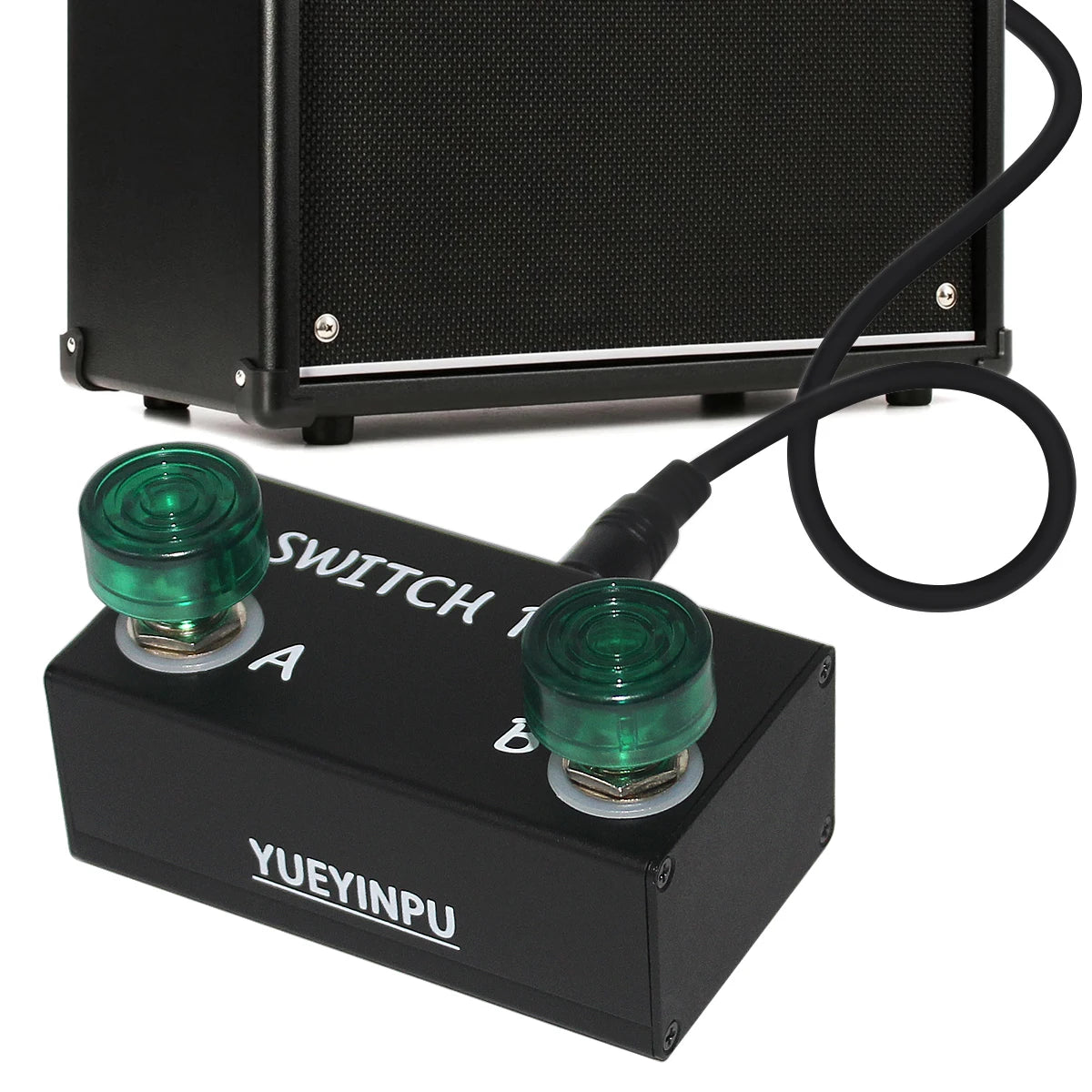 Footswitch para Instrumentos Eletrônicos - Pedais Multiefeitos e Amplificadores com Cabo TRS - Efeitos Acessórios Perifériocos