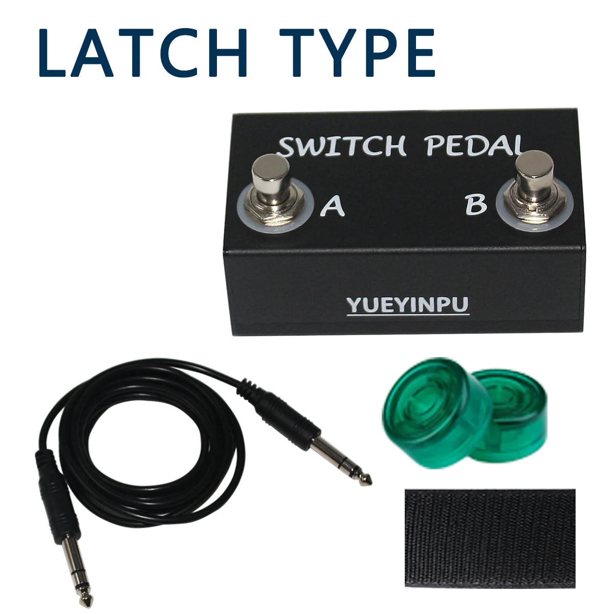 Footswitch para Instrumentos Eletrônicos - Pedais Multiefeitos e Amplificadores com Cabo TRS - Efeitos Acessórios Perifériocos