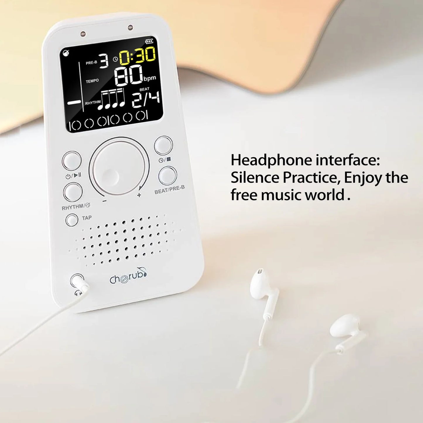 Metrônomo eletrônico Cherub Wsm-289 - Acessórios cordas sopro