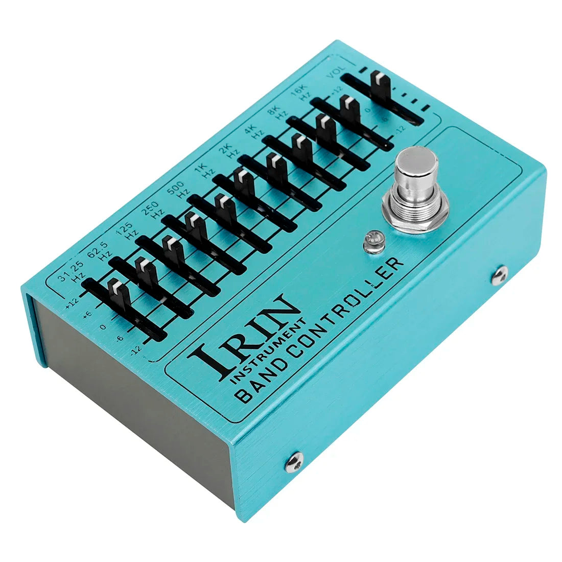 Pedal Equalizador para Guitarra IRIN AN-40 - 10 Bandas, Controle True Bypass, Knobs Ajustáveis - Pedais Efeitos