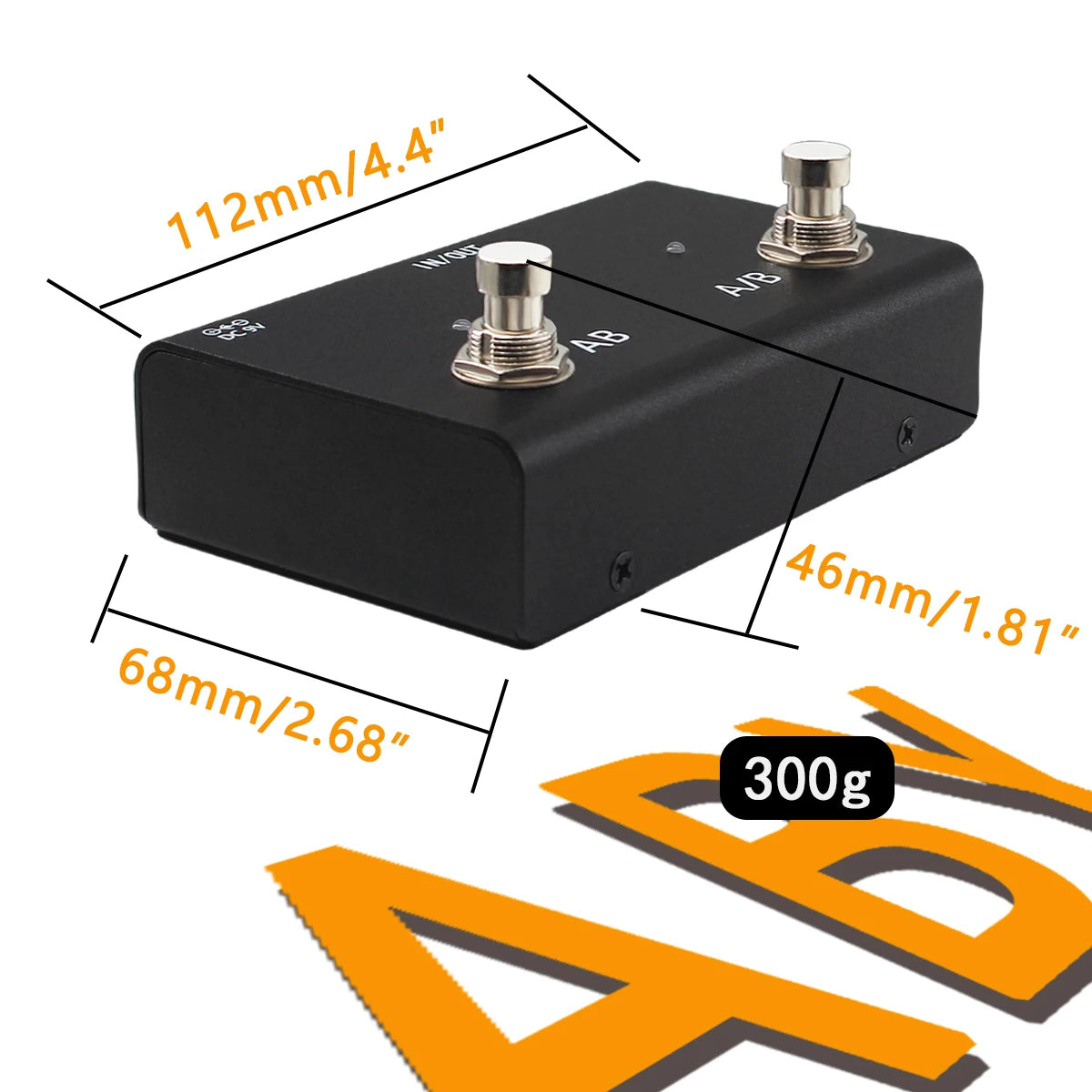 Pedal ABY Channel Switch - Selector de Canal True Bypass para Guitarra - Pedais