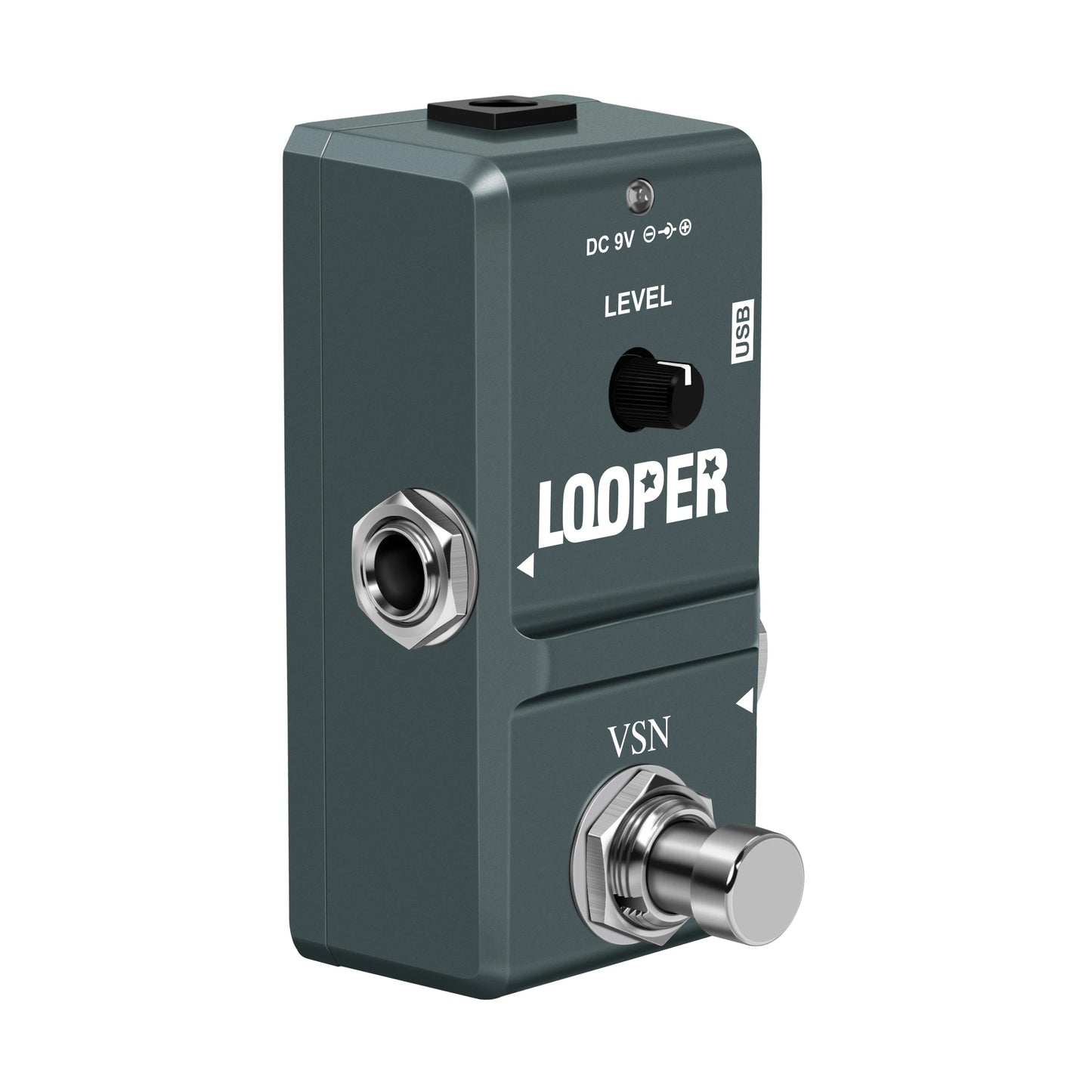 Pedal de Looper Digital VSN para Guitarra e Baixo - 10 Minutos de Tempo de Gravação - Pedais Efeitos