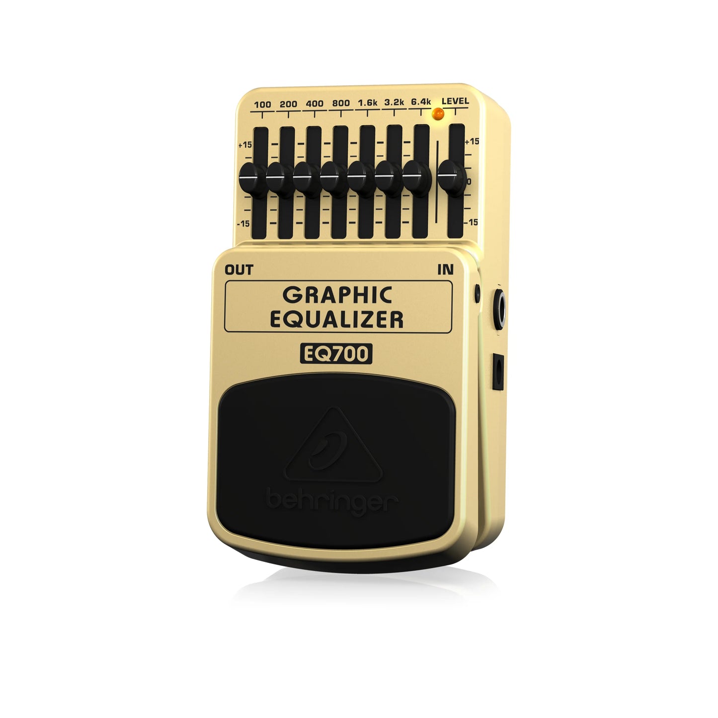 Equalizador Gráfico de 7 Bandas BEHRINGER EQ700 - Interruptor Eletrônico On/Off de Primeira Linha para Máxima Integridade de Sinal no Modo Bypass - Pedais