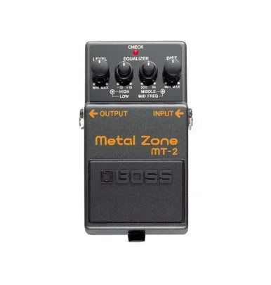 Pedal de Distortion Boss MT-2 / MT-2W Metal Zone - Pedais
