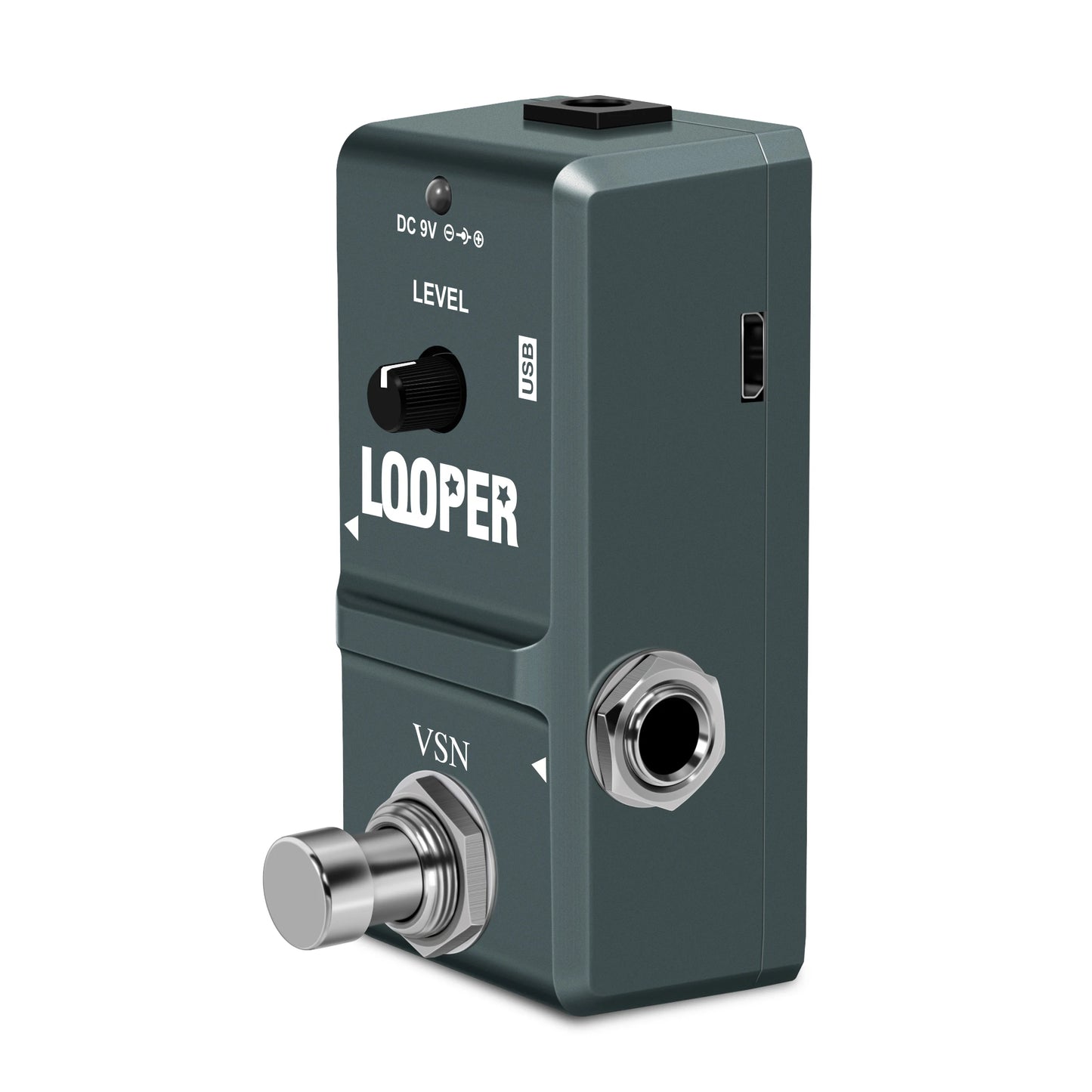 Pedal de Looper Digital VSN para Guitarra e Baixo - 10 Minutos de Tempo de Gravação - Pedais Efeitos