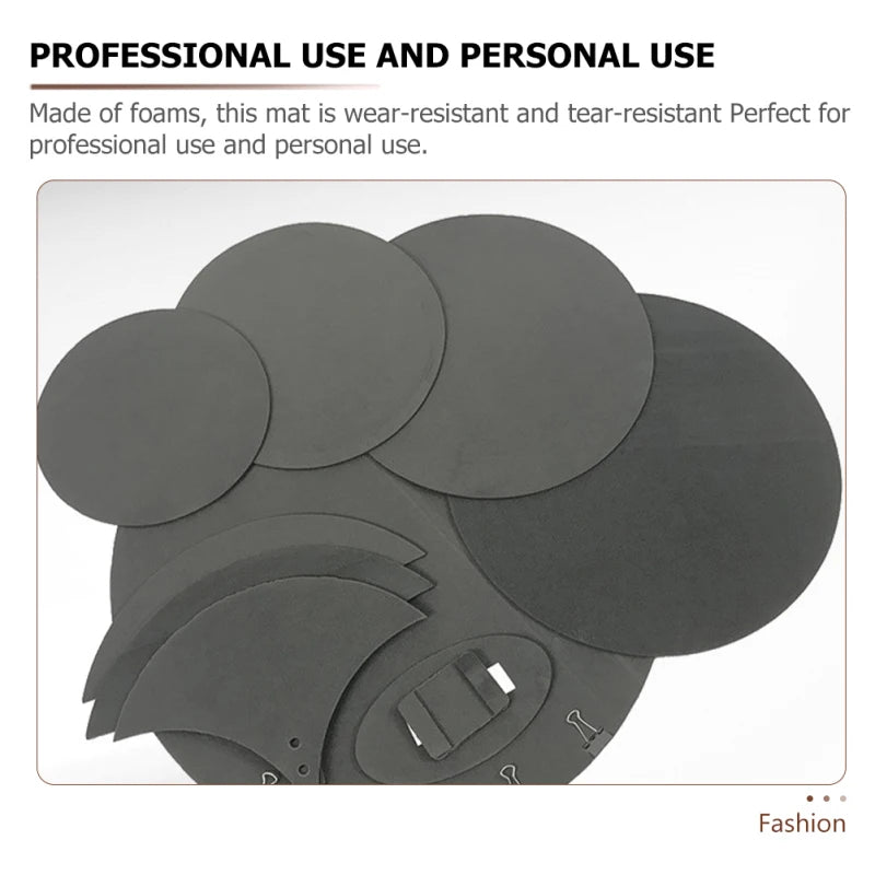 Kit com 4 Pads de Prática para Bateria - Acessórios de Mufla para Bateria, Muflas para Bumbo, Ideal para Prática Manual - Acessórios percussão