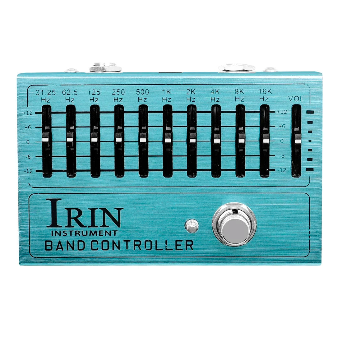Pedal Equalizador para Guitarra IRIN AN-40 - 10 Bandas, Controle True Bypass, Knobs Ajustáveis - Pedais Efeitos