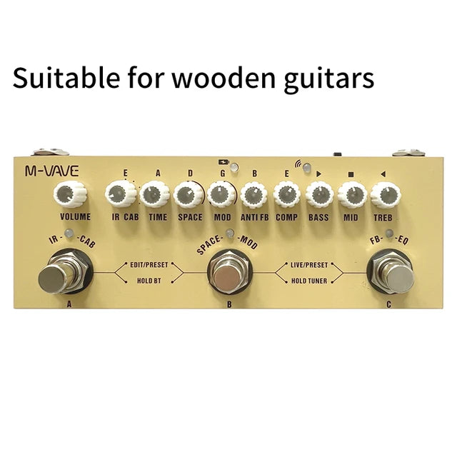 Pedal de Efeito CUBE BABY Multifuncional para Guitarra - Processador com Simulação de 8 Cabinets, Chorus, Phaser, Reverb e Vibrato - Multiefeitos