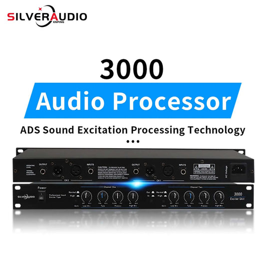 Processador de Áudio GAX-3000 Exciter - Gestão de Caixas de Som, Equipamento de Áudio Profissional para Palco - Periféricos