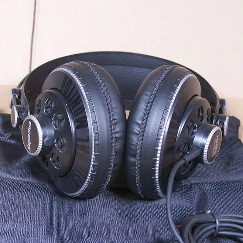 Fones de Ouvido Profissionais Superlux HD681B Semi-Abertos - Monitoramento Estéreo Dinâmico Hi-Fi com Cancelamento de Ruído para DJ - Áudio e Gravação