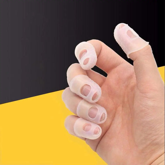 5 peças de luvas antiderrapantes para proteção dos dedos para Contrabaixo, Violão, Guitarra, Uukulele e instrumentos de corda - Acessórios cordas