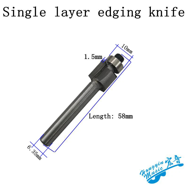 Ferramenta de Corte para Inlay de Guitarra - T-knife com Broca de Fresagem e Mandril 635 para Fabricação de instrumentos - Ferramentas
