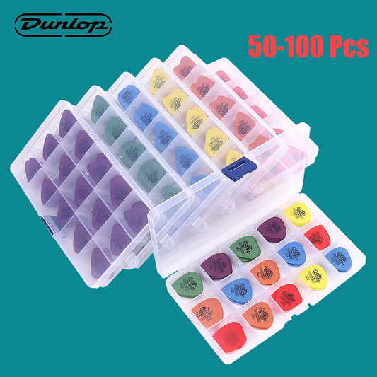 Box 50-100 Unidades Palhetas Dunlop Tortex 0,5mm a 1,14mm - Acessórios cordas