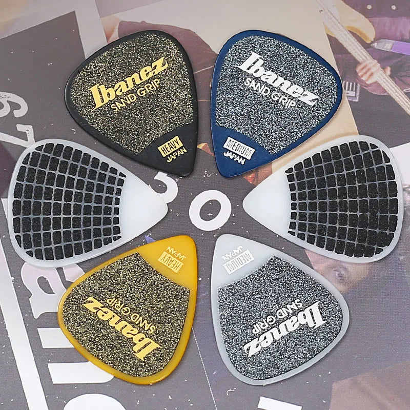Palhetas de Guitarra Ibanez Grip Wizard Series Sand Grip Antiderrapante 0.8/1.0/1.2mm - Acessórios cordas