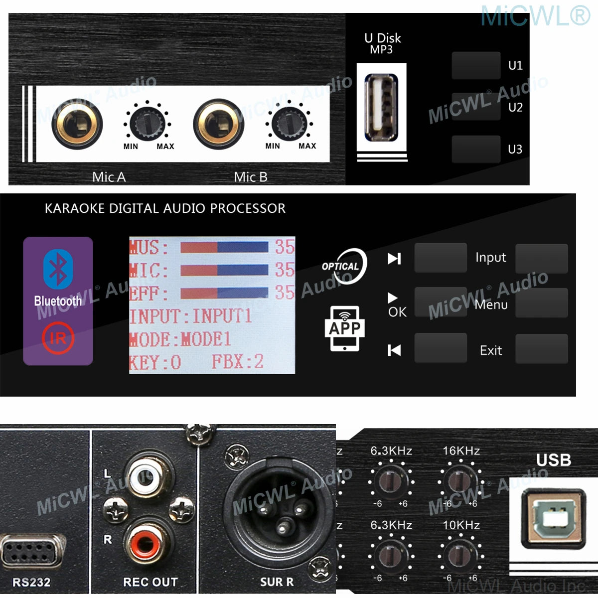 Processador de Efeitos KX220 - Processamento de Sinal Digital, Pré-Amplificadores de Microfone KX180, Software para PC e Conexão Bluetooth - Periféricos
