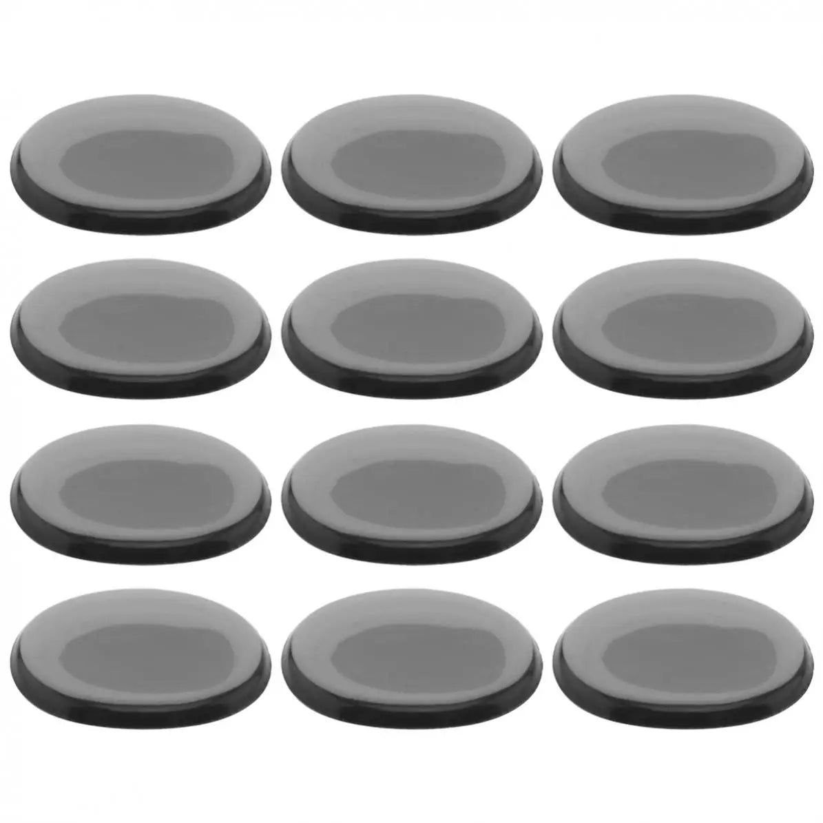 6/12/24 Pçs Almofada de Mudo para Bateria Silicone Transparente - Jazz Snare Drum Muffler 3 Cores Opcionais - Acessórios percussão