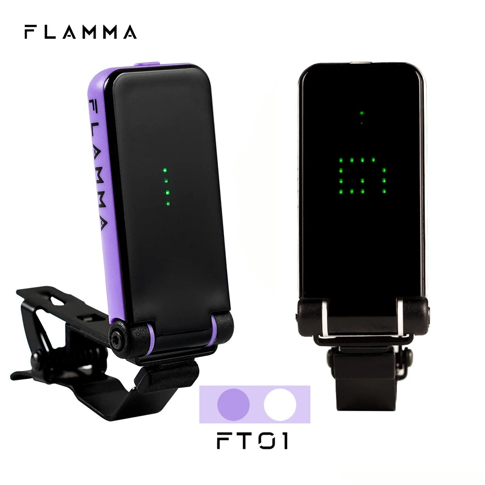 Afinador Clip-On FLAMMA FT01 - Guitarra, Violão, Baixo, Ukulele e Todos os Instrumentos