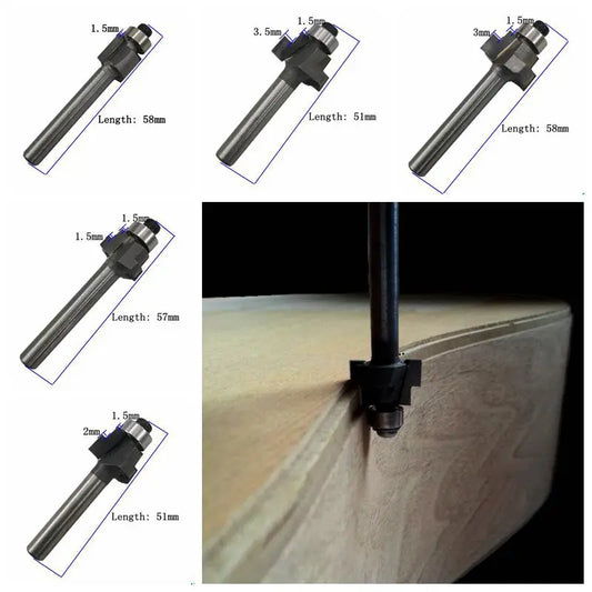 Ferramenta de Corte para Inlay de Guitarra - T-knife com Broca de Fresagem e Mandril 635 para Fabricação de instrumentos - Ferramentas