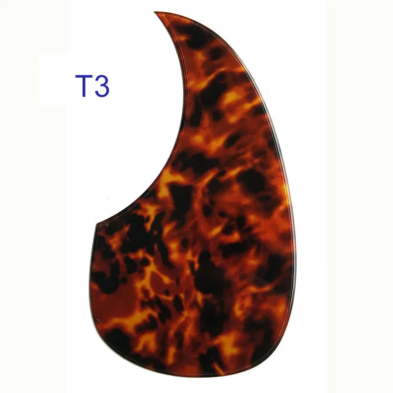 Pickguard Personalizado Pleroo - Borda Chanfrada Elegante, Formato Gota e Multicores para Guitarra Acústica - Acessórios cordas